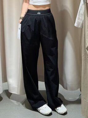 ALO Yoga Women's Black Suit Up Trouser🏃‍♀️👍 (Regular)